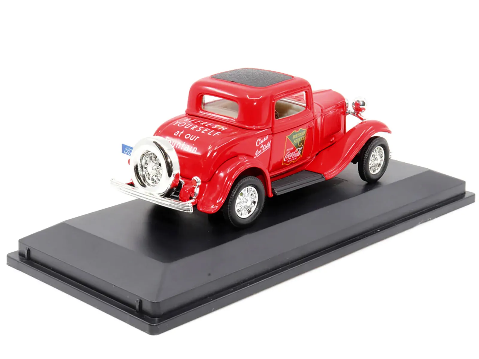 1932 Ford Coupe Coca-Cola Red with Black Top 1/43 Diecast Model Car by Motor City Classics