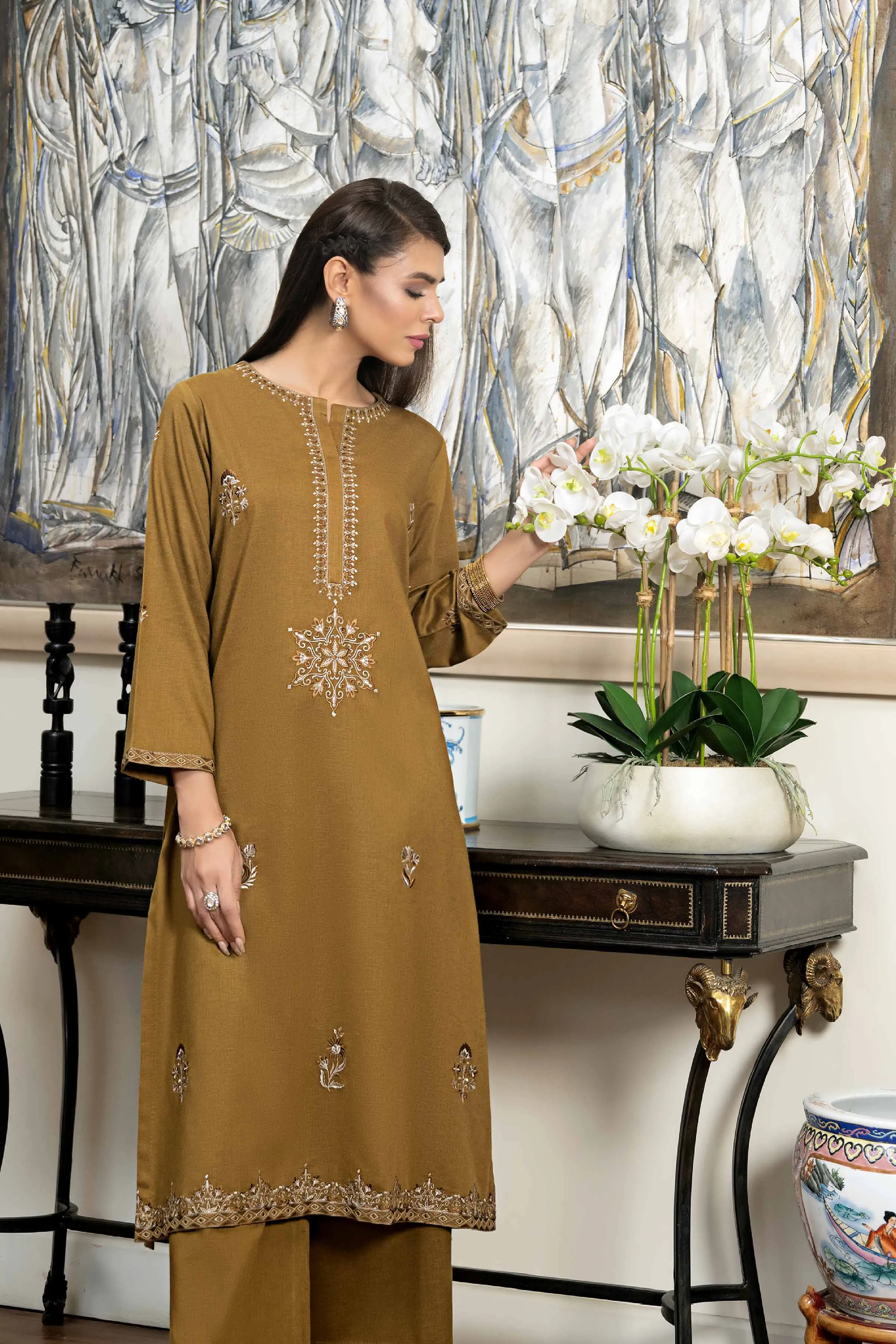 2 Piece - Embroidered Suit - KFW23-47