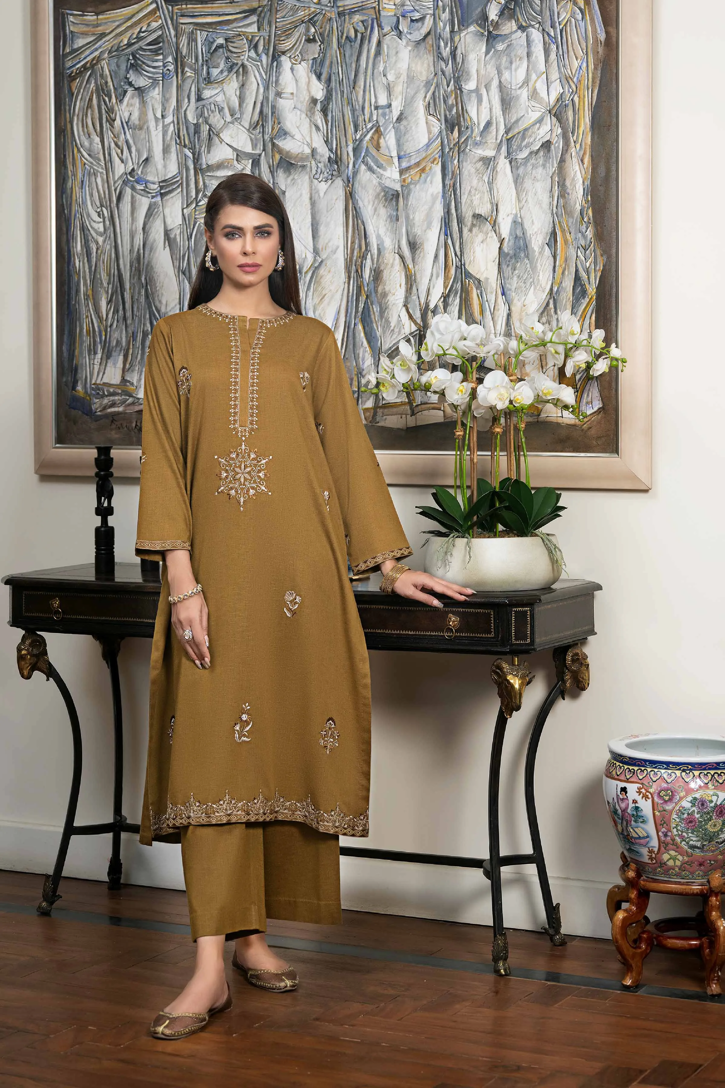 2 Piece - Embroidered Suit - KFW23-47