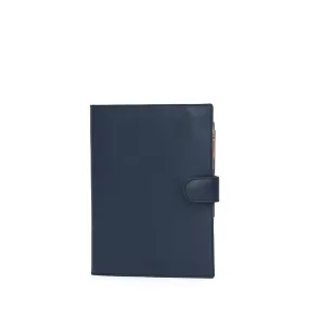 Agenda Grande in Pelle Blu