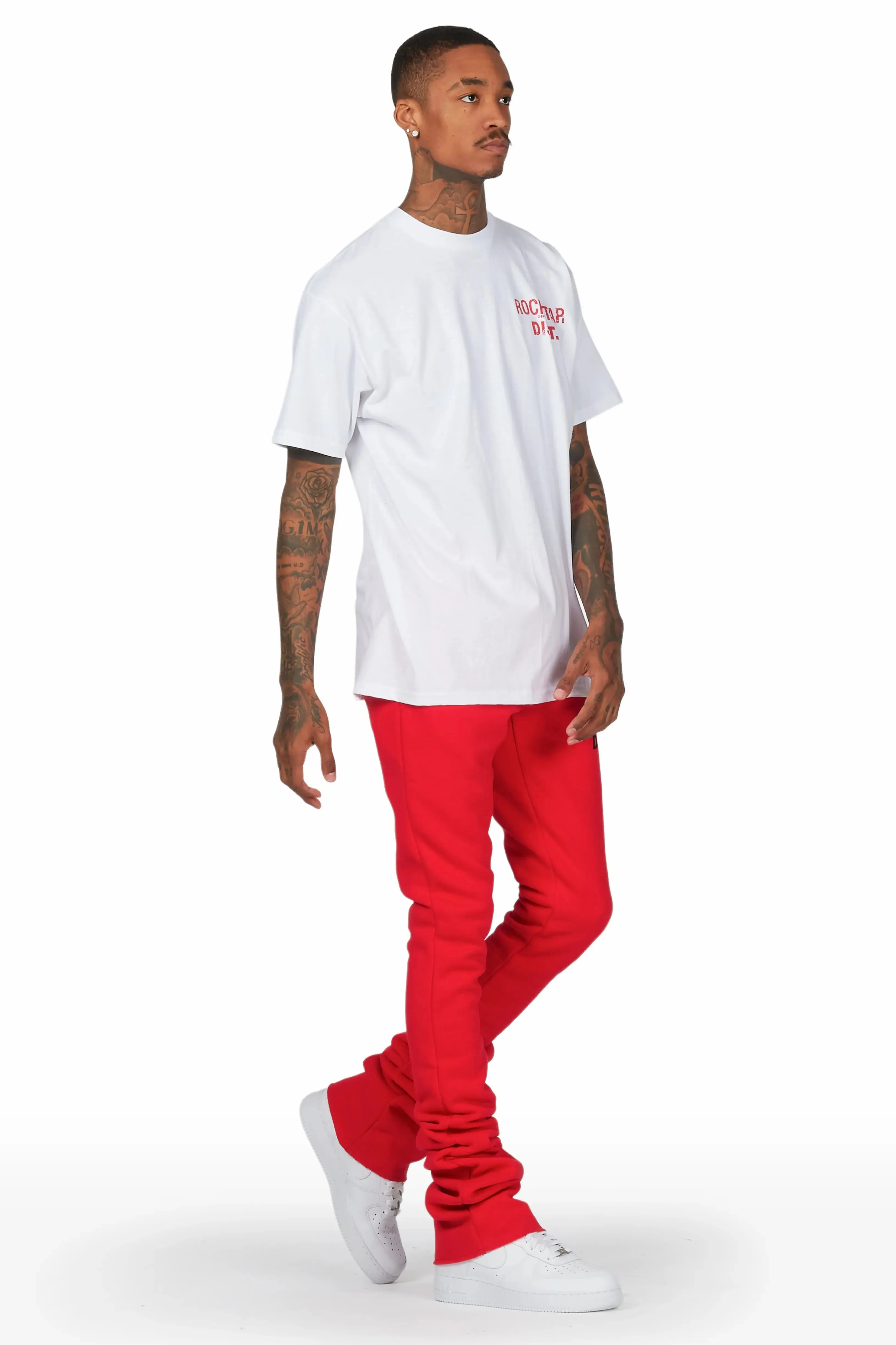 Alpine Red Super Stacked Trackpant