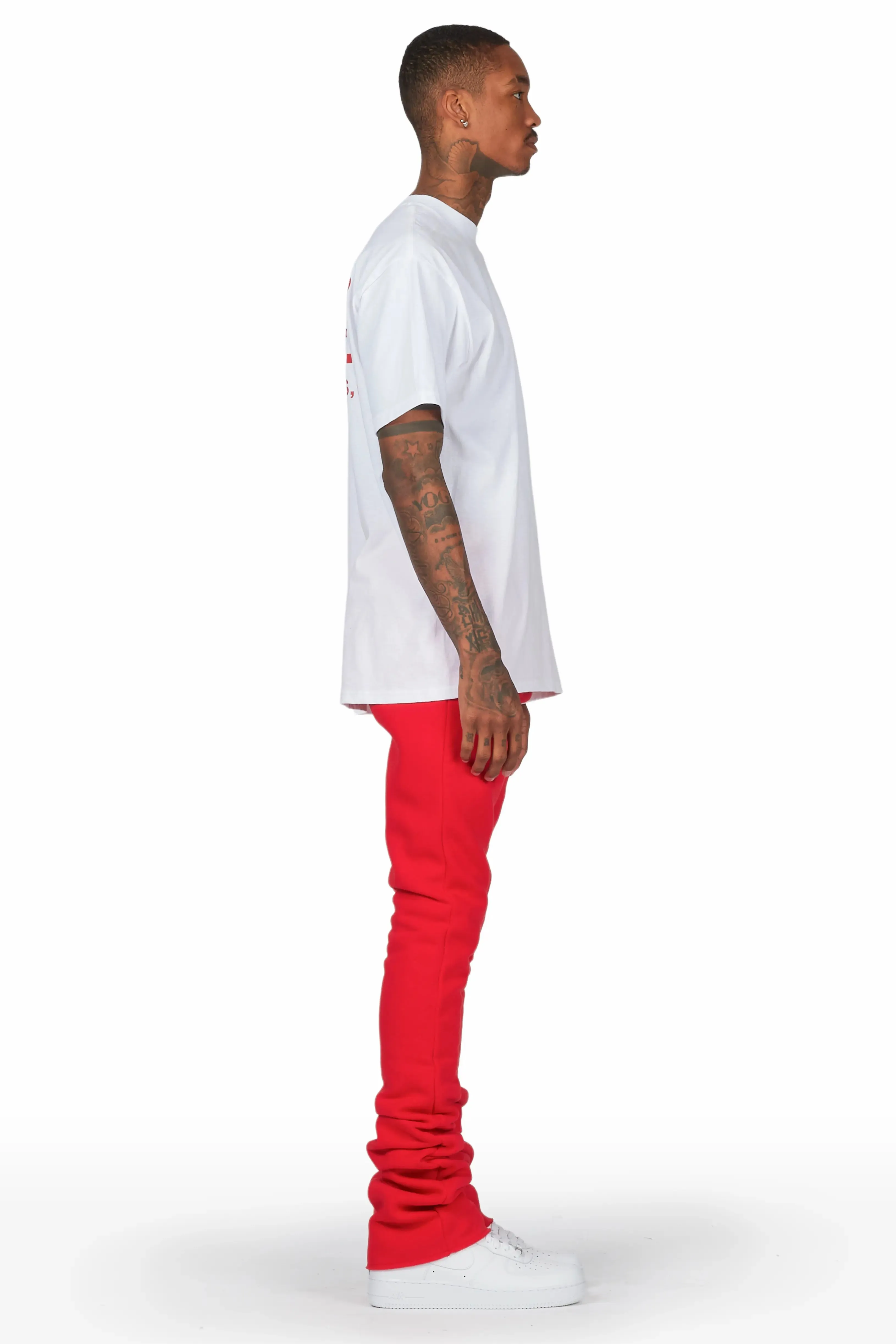 Alpine Red Super Stacked Trackpant