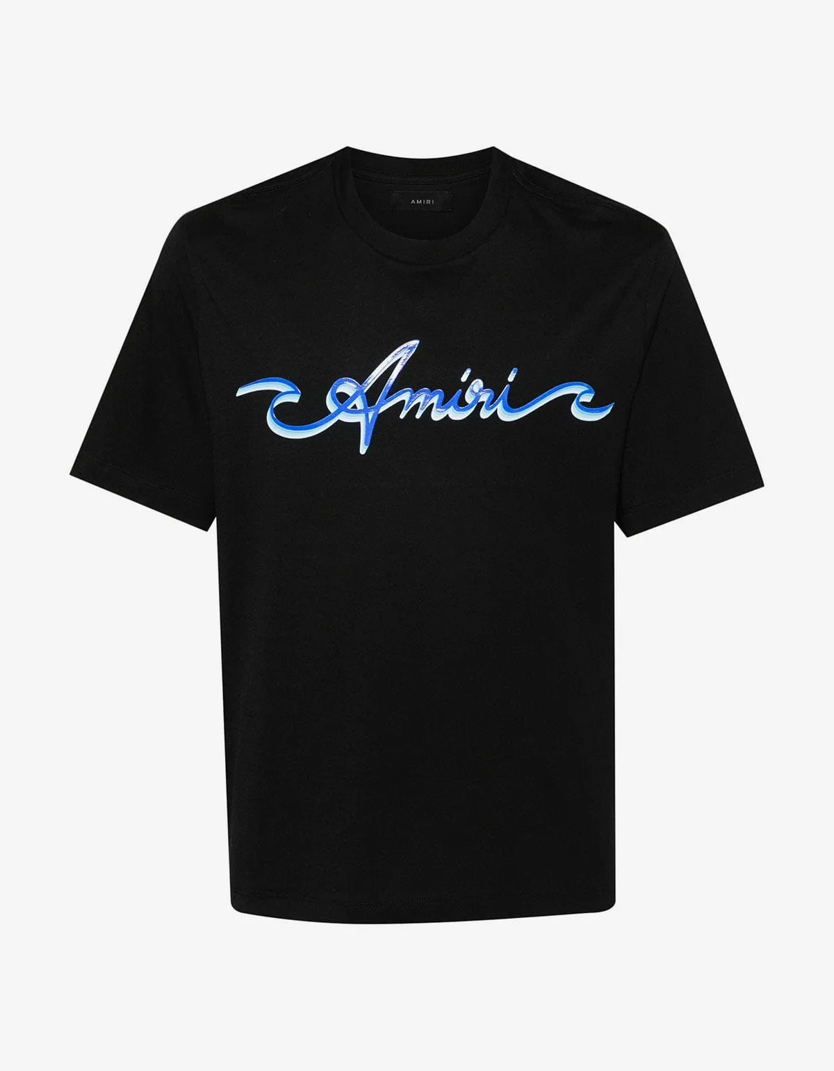 Amiri Black Wave Logo T-Shirt