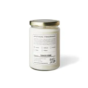 Apotheke Fragrance Glass Jar Candle "Tobacco Cedar"