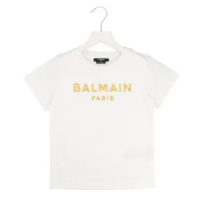 BALMAIN KIDS Logo Embroidery T-shirt