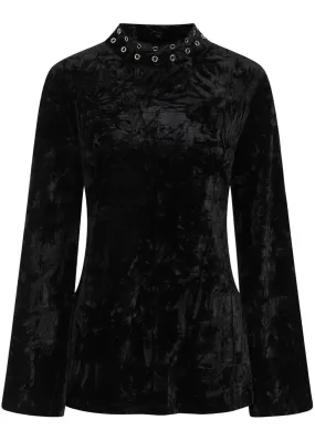 Banned Big Crush Velvet 60's Dress Black