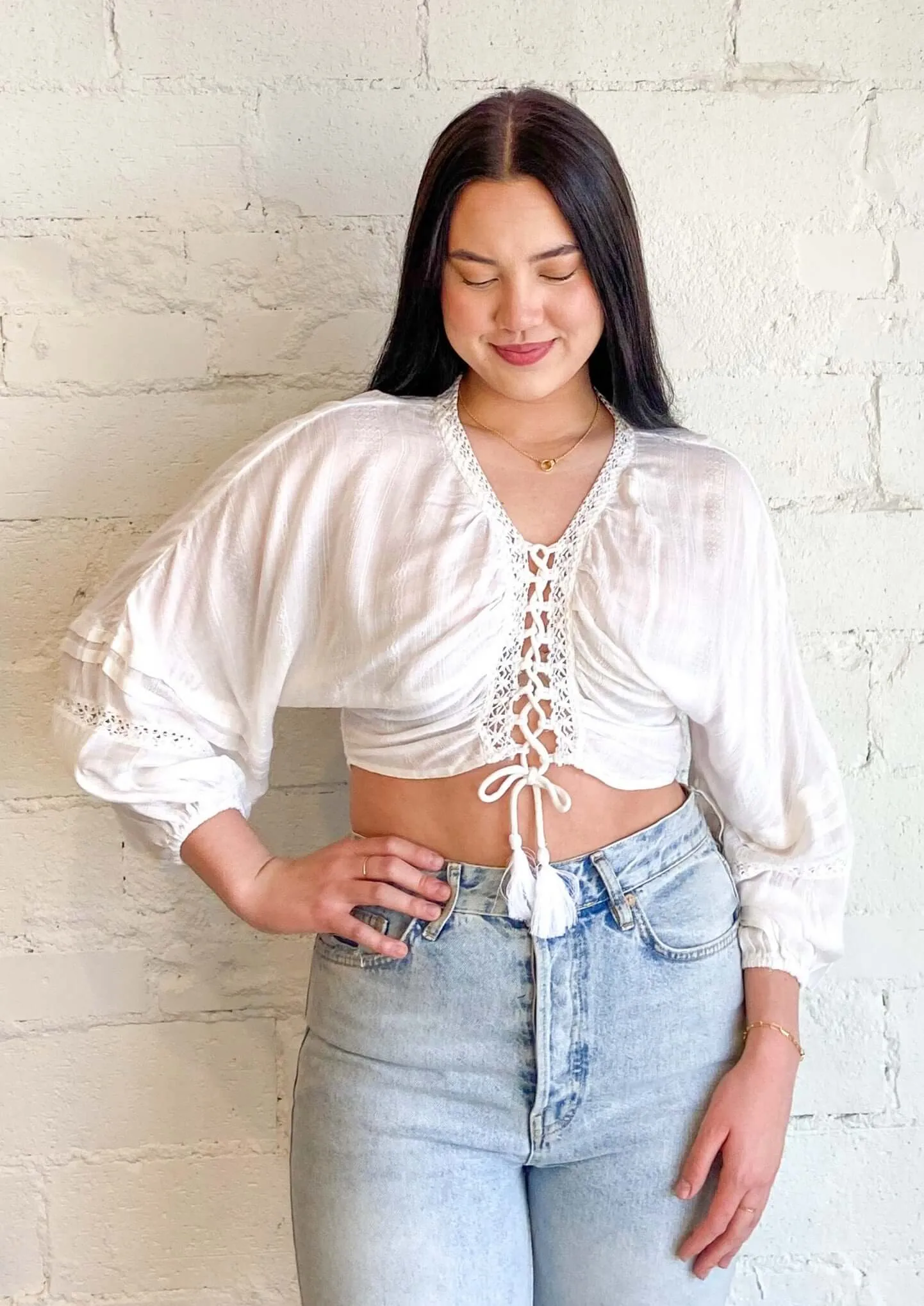 Beach Please Crochet Texture Top