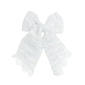 Blair White Organza Hair Bow