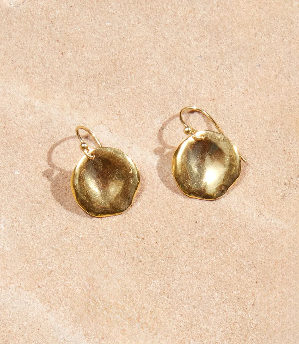 Chan Luu Gold Disc Earrings