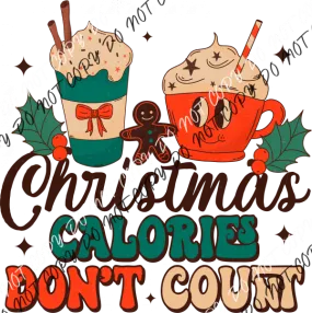 Christmas Calories DTF Transfer