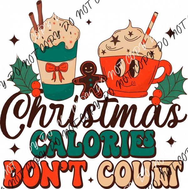 Christmas Calories DTF Transfer