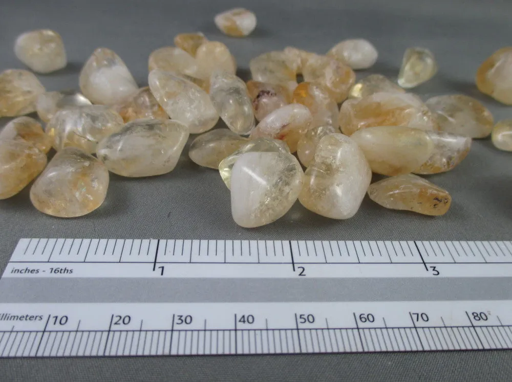 Citrine Polished Stones 5pcs J009**