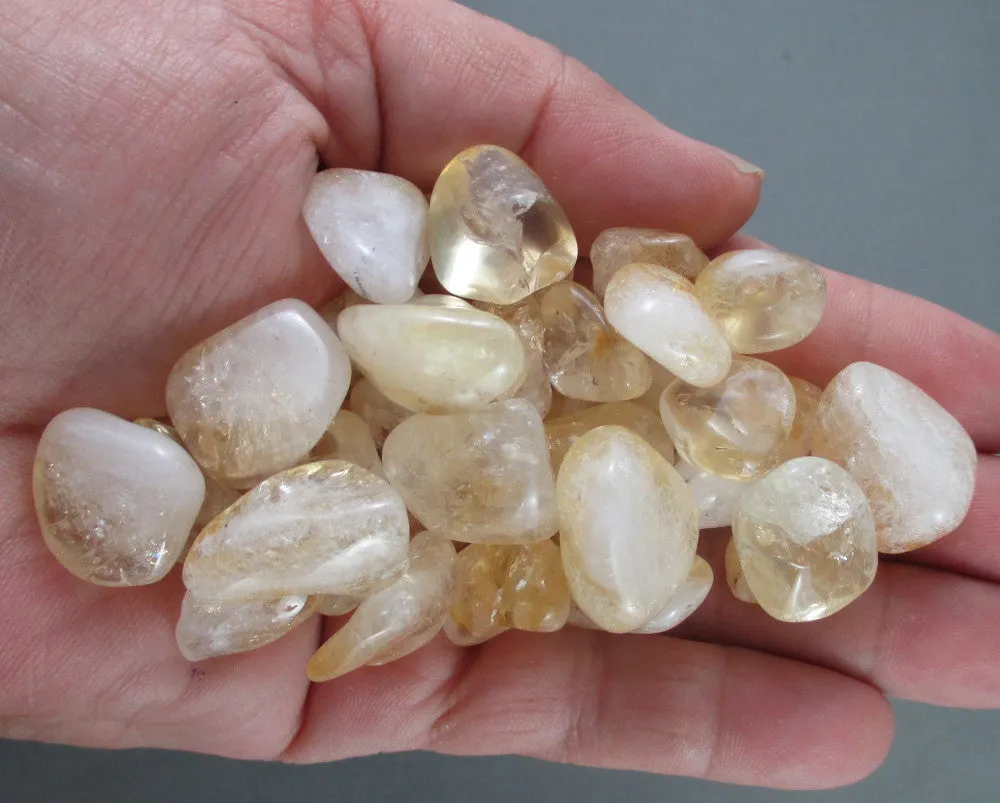 Citrine Polished Stones 5pcs J009**