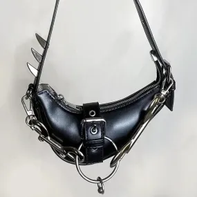 'Claws' Goth Punk Rivet Underarm Bag