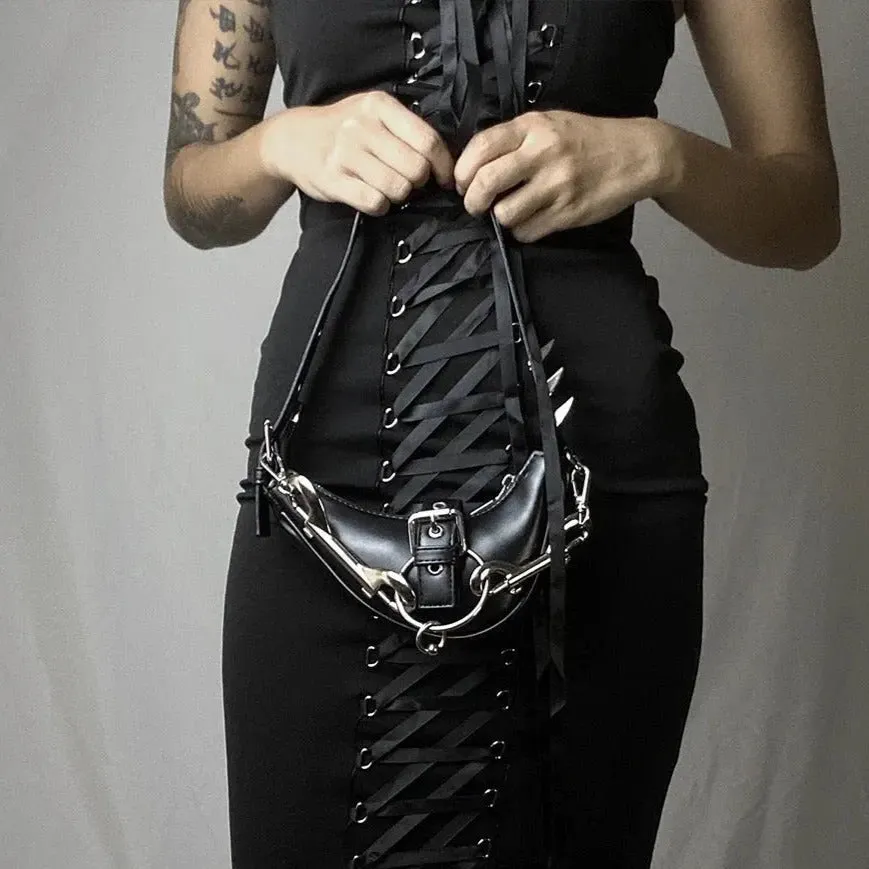 'Claws' Goth Punk Rivet Underarm Bag