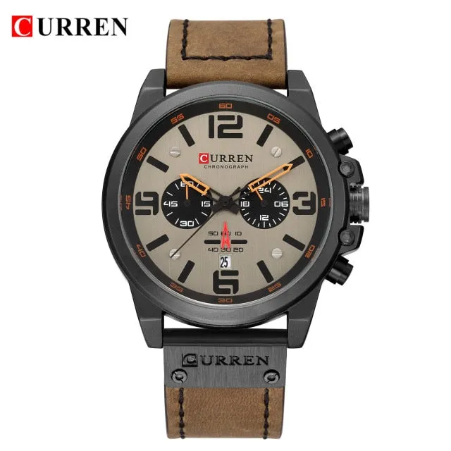 CURREN Top Brand Waterproof Sport Wrist Watch