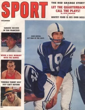 December 1958 Sport Cover (Johnny Unitas, Baltimore Colts)