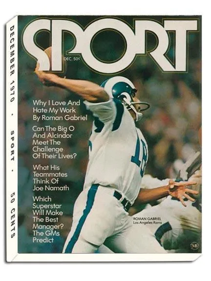 December 1970 Sport Cover (Roman Gabriel, Los Angeles Rams)