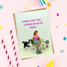  Dog Talk  Greeting Card