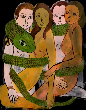 Four Lovers with Serpent