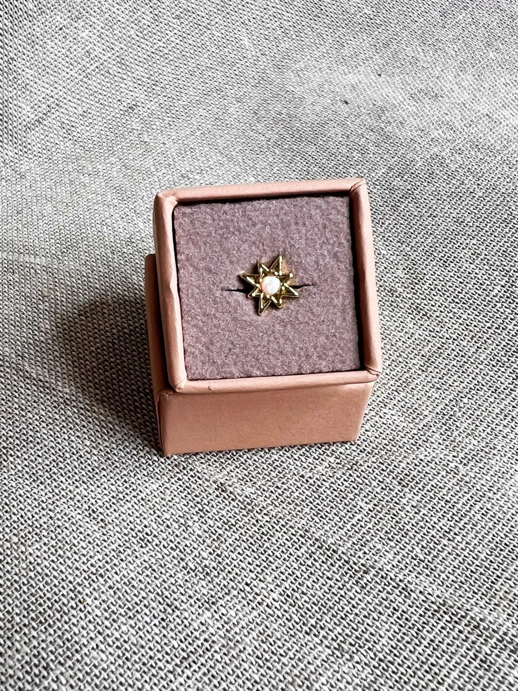 Friihof Siig Star pearl onepiece ørering forgyldt