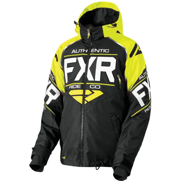 FXR Clutch Mens Jacket Black/HiVis/White