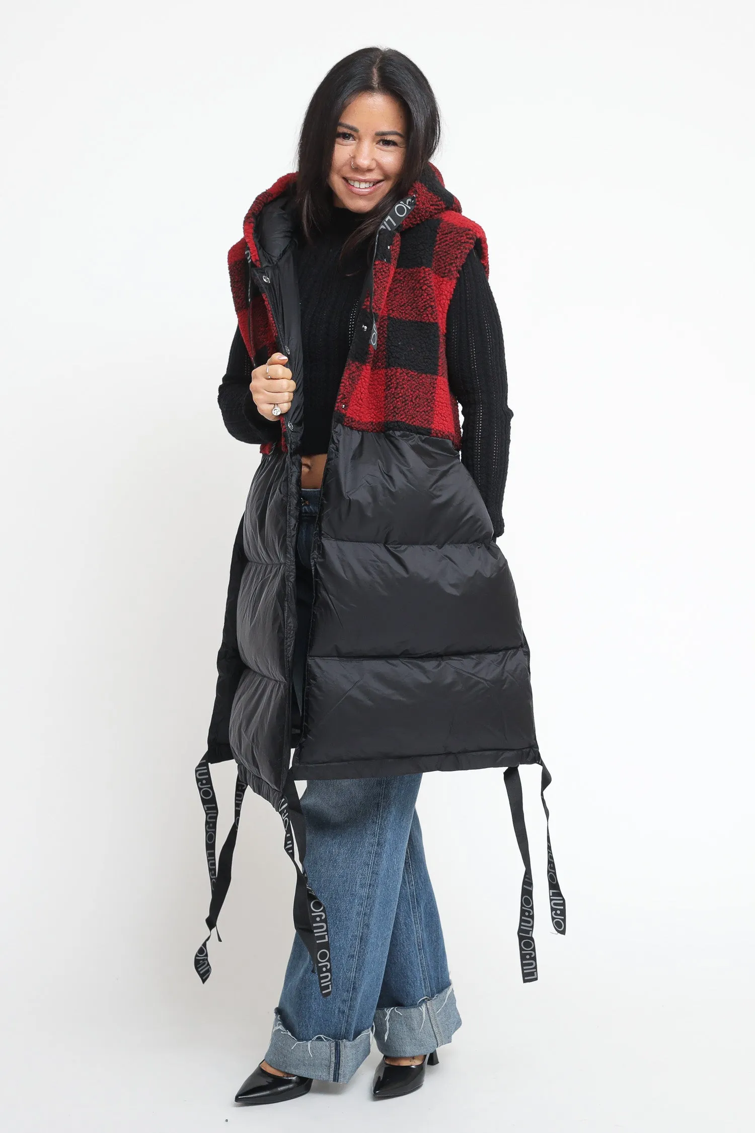 Gilet Imbottito Tedd - Rosso Nero