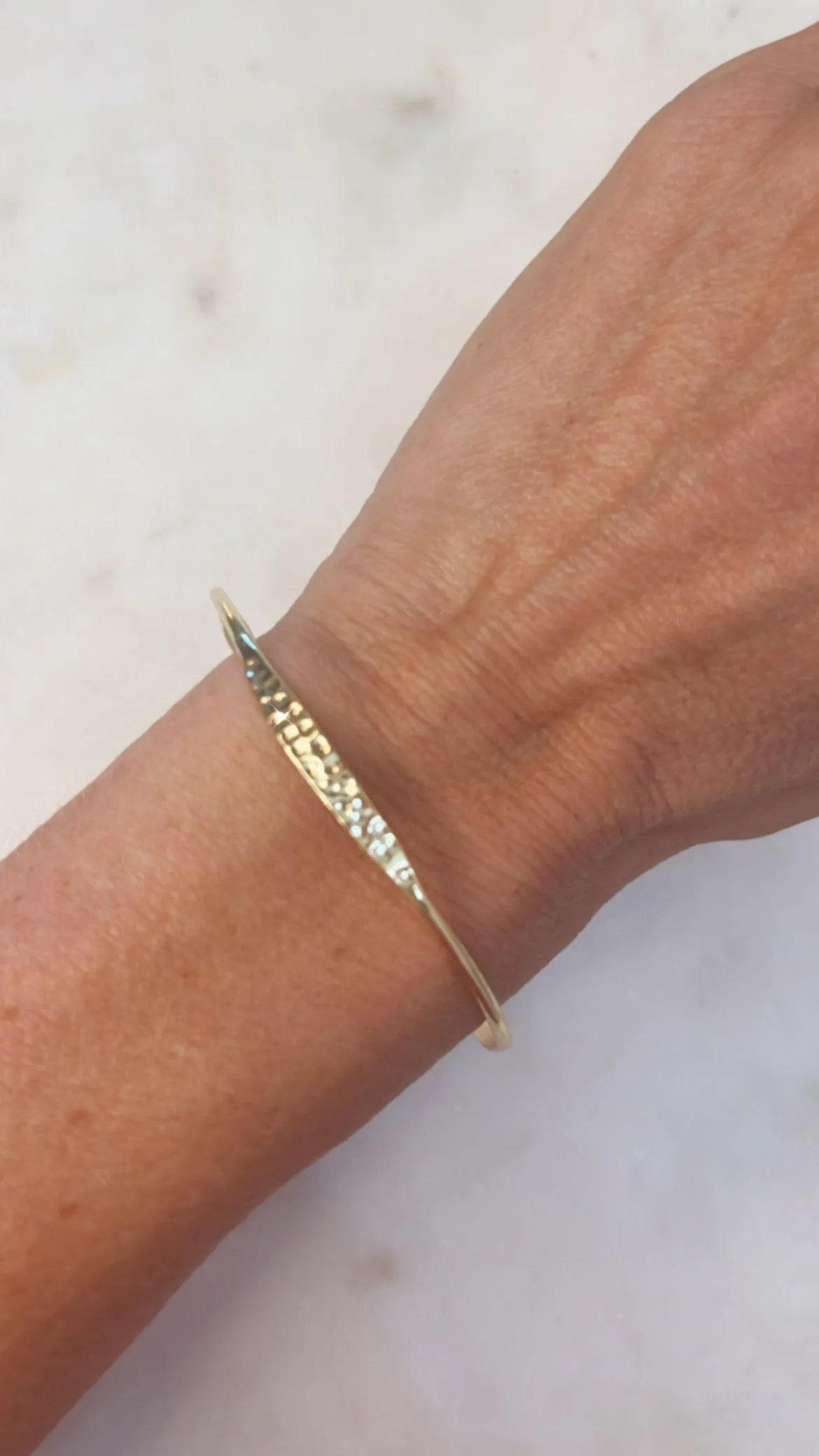 Gold Bracelet with Texture