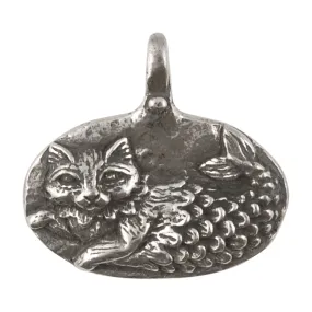 Green Girl Studios-22x26xmm Pewter Pendant-Catfish-Antique Pewter-Quantity 1