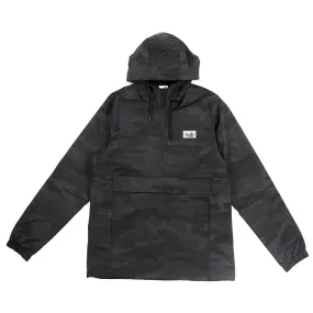 Humboldt Nylon Anorak Windbreaker Jacket Black Camo