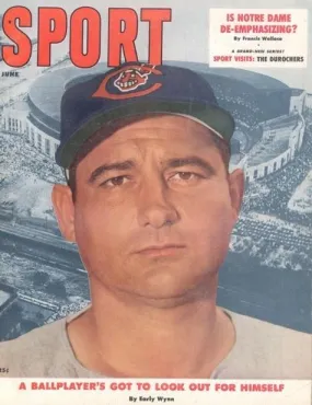 June 1957 Sport Cover (Early Wynn, Cleveland Indians/Guardians)