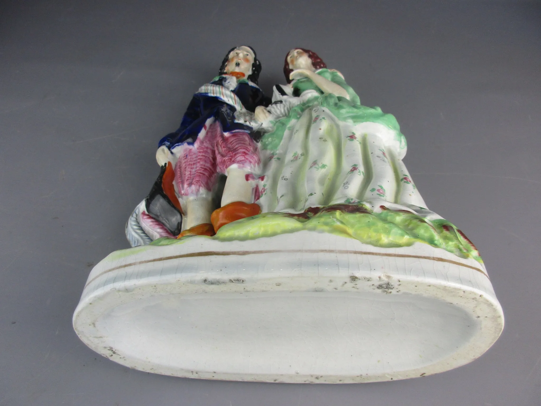 Large Staffordshire Group Antique Victorian c1860