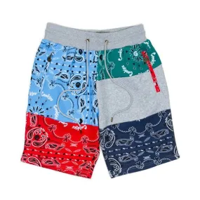 LEVEL UP BANDANA SHORTS GREY