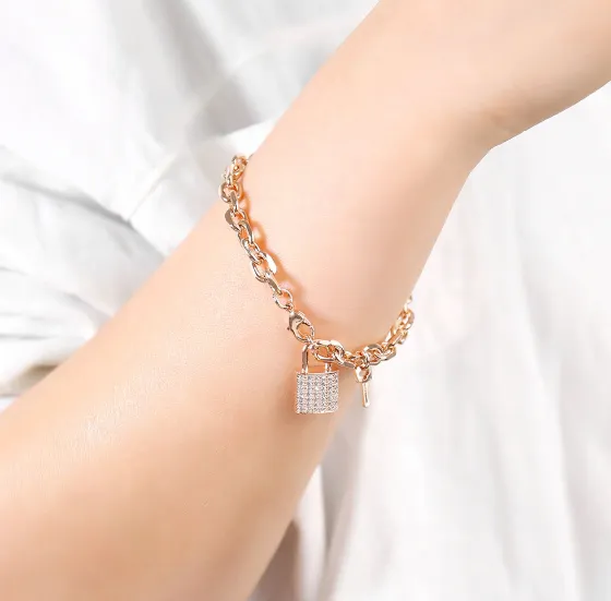 Lock Statement Bracelet