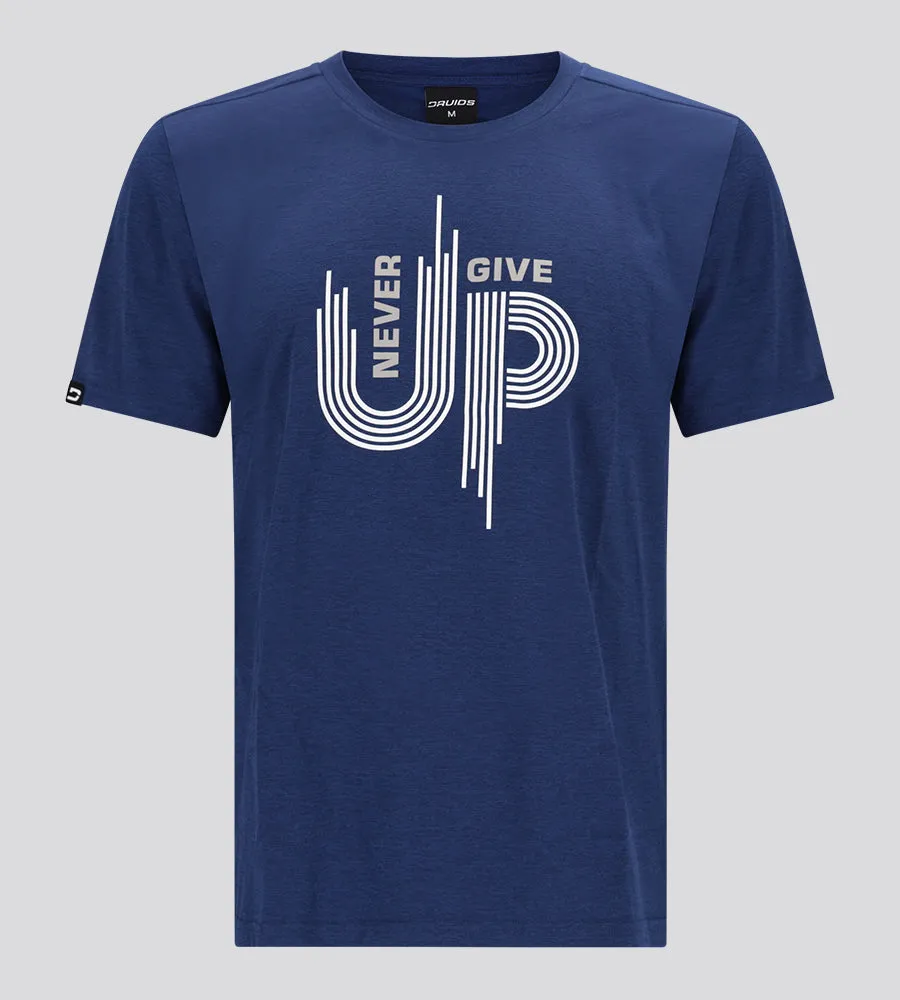 MEN'S NEVER GIVE UP T-SHIRT - NAVY