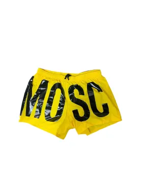 Moschino Costume Mare Big Logo Giallo