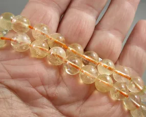 Natural Citrine Round Beads 8mm (C135)