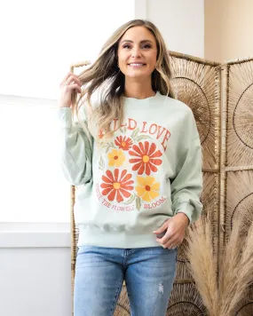 NEW! Wild Love Mint Sweatshirt