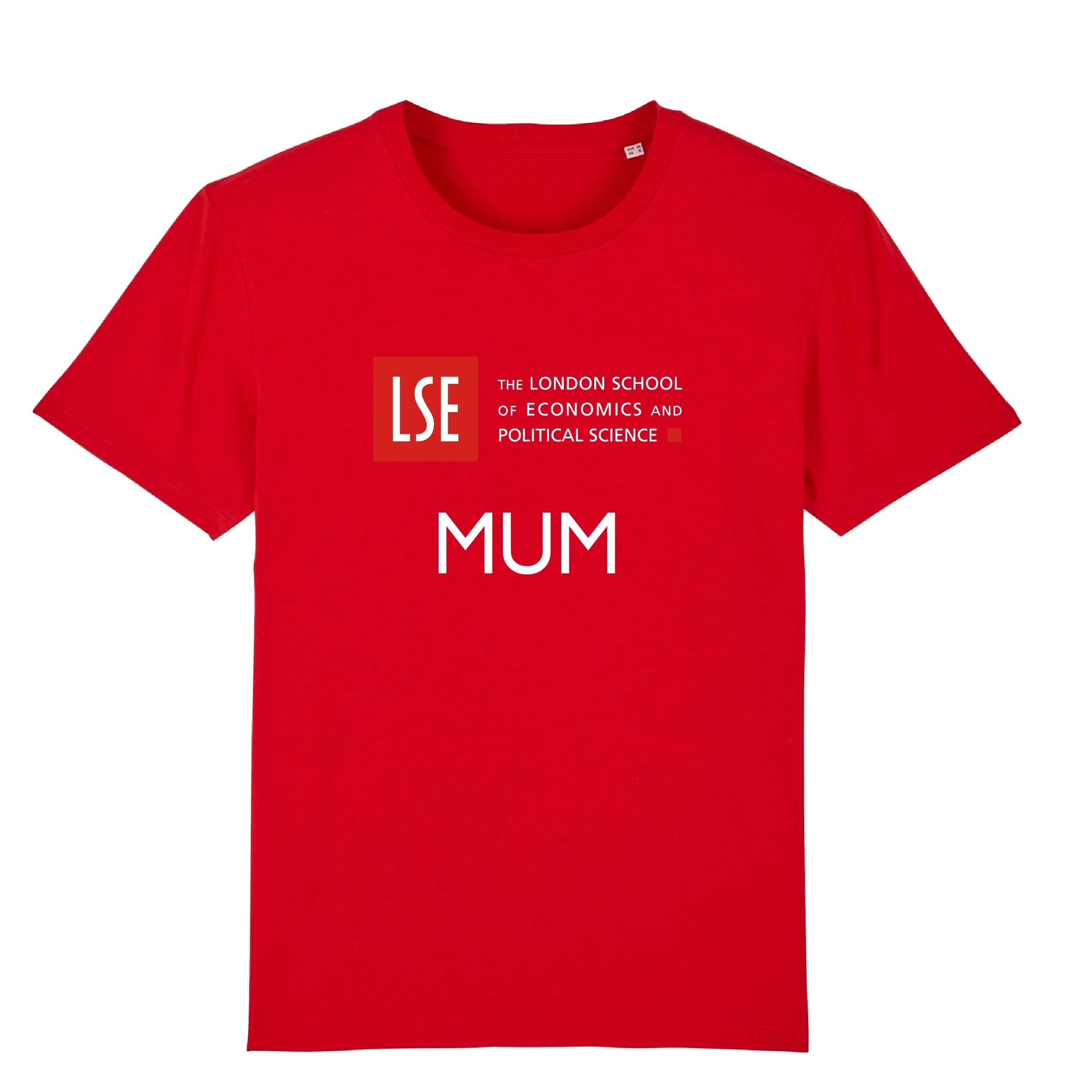 Organic Mum T-Shirt (Charcoal Grey/ White/Red)