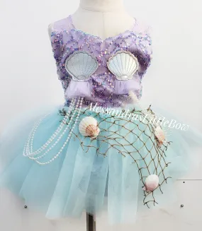 Pastel Mermaid Tutu Romper