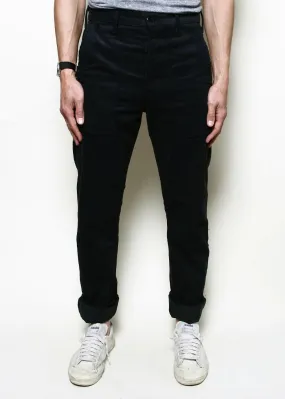 Rogue Territory - Corduroy Fatigue Pants in Black