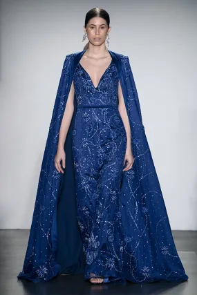 Shawl Fitted Gown