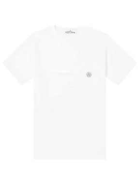 Stone Island Pocket Logo Tee White