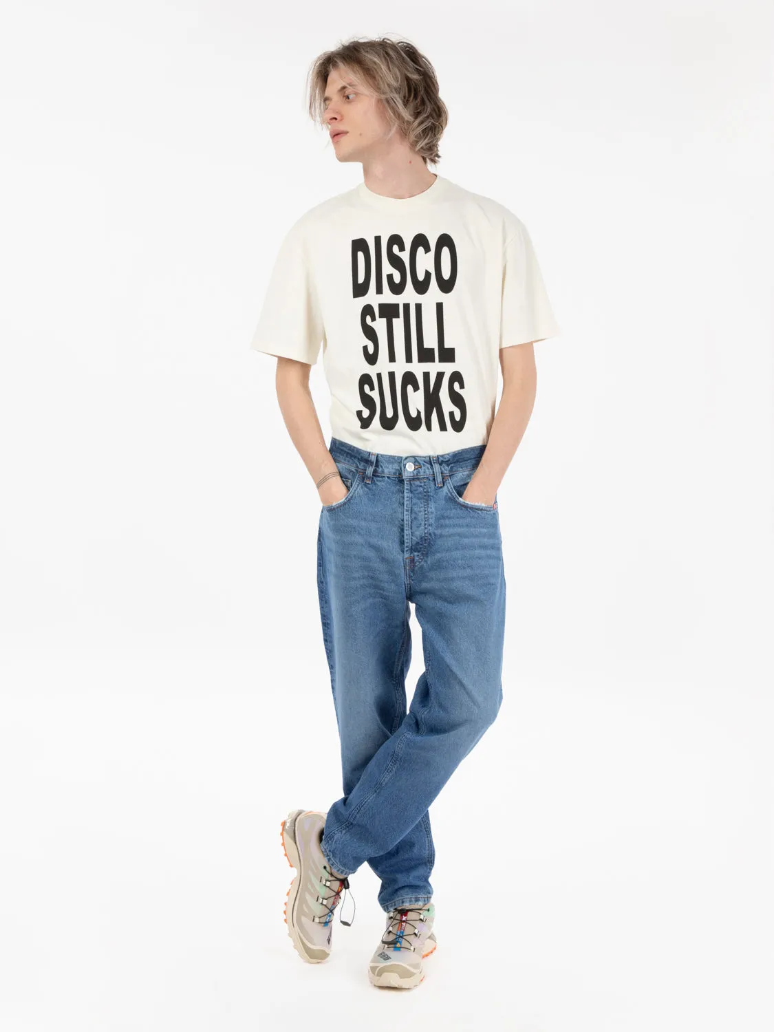 T-shirt Disco Still Sucks off white / black