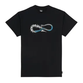 T-shirt Propaganda Skullsnake Nero