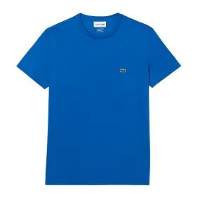 T-shirt Uomo Lacoste Girocollo Cotone Pima Blu (KXB)