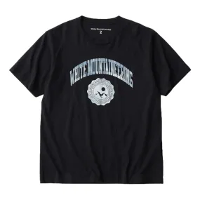 WHITE MOUNTAINEERING FLOCKY PRINT T-SHIRT-NAVY