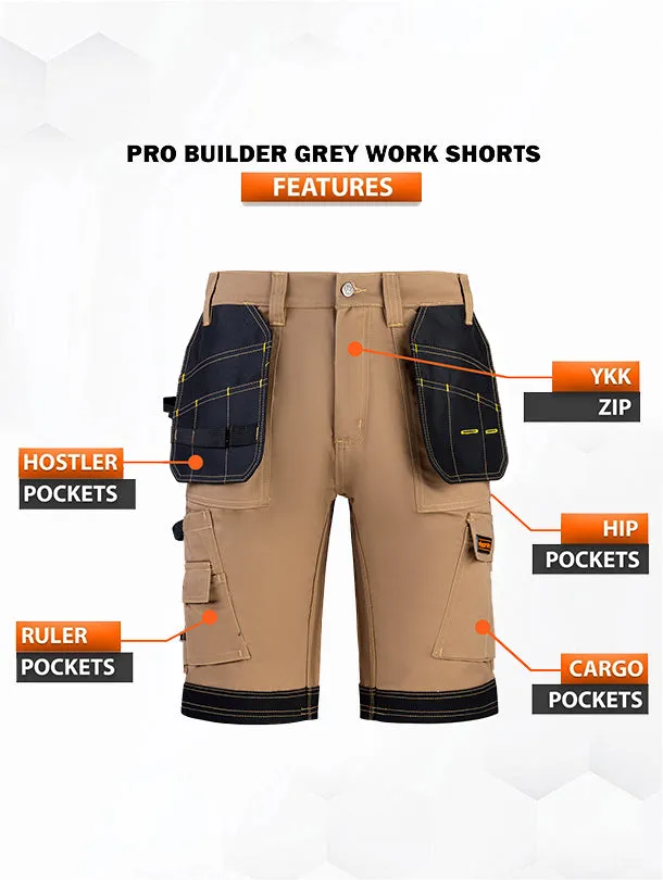 WrightFits Men Pro Builder Work Shorts